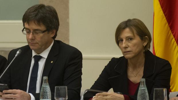 Puigdemont y Forcadell