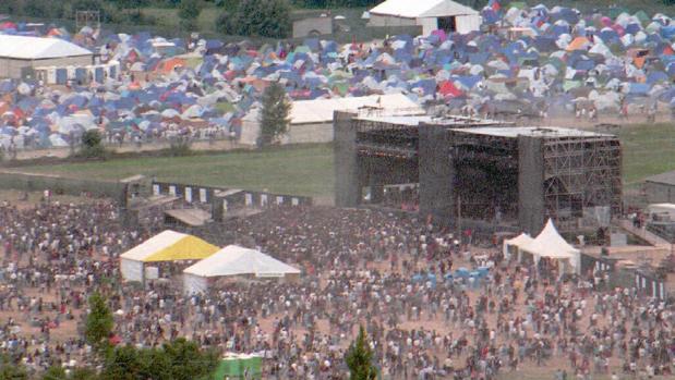 Vista aérea de una de las primeras ediciones del Doctor Music Festival