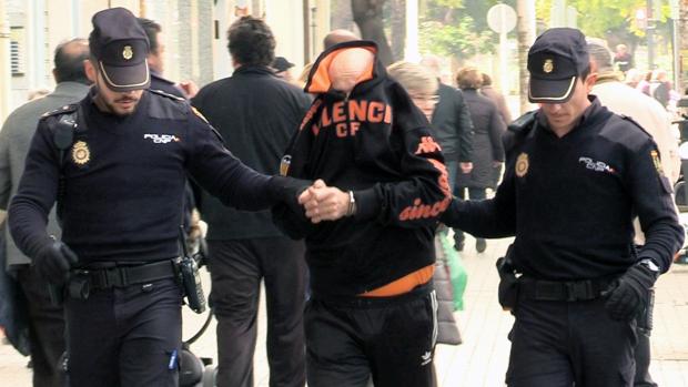 Imagen del detenido por la muerte de la mujer de Valencia tomada este miércoles