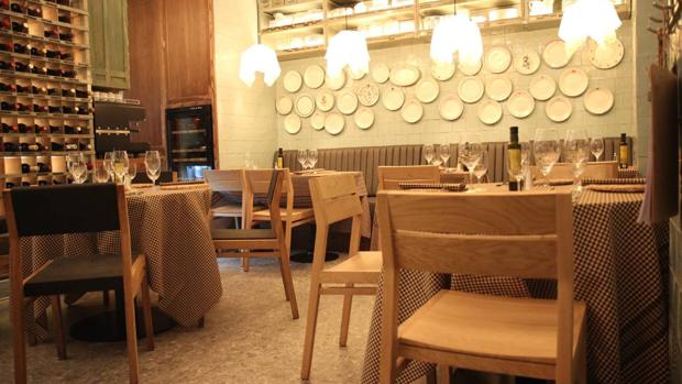 Sala dek restaurante La Santpere, en Madrid