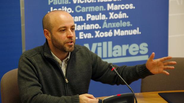 Luís Villares, ayer durante su comparecencia ante la prensa