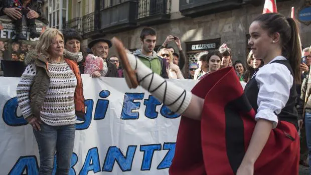 Zulueta, en el acto que le dio la bienvenida el domingo en Bilbao