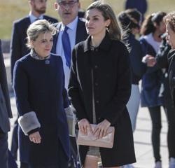 La Reina Letizia, a su llegada a Ávila