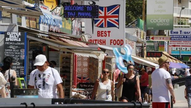 Británicos en Benidorm