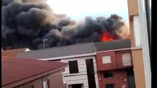 Arde una nave de Fuensalida