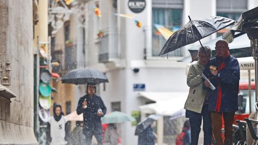 Imagen de los efectos de la lluvia en la ciudad de Valencia