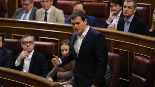 Imatge d'Albert Rivera en el Congrès dels Diputats