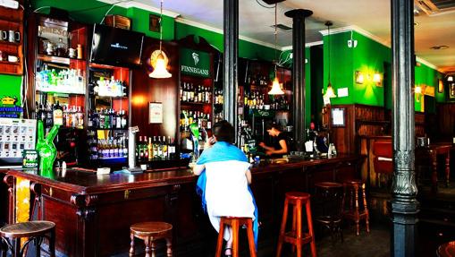 Barra del Finnegan's, en Madrid