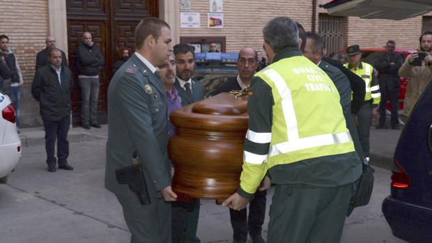 Imagen del funeral por el agente José Antonio Pérez, muerto en acto de servicio en marzo del año pasado