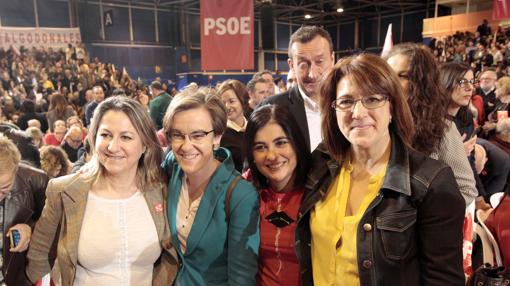 La diputada por Valladolid Soraya Rodríguez asiste al acto de Susana Díaz