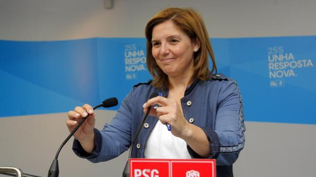 La presidenta de la gestora del PSdeG, Pilar Cancela