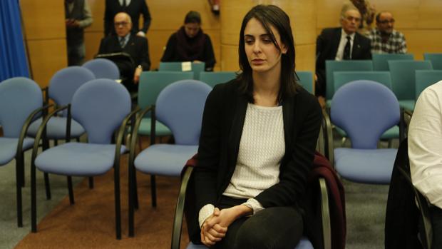 La portavoz del Ayuntamiento de Madrid, Rita Maestre, durante el juicio por el asalto a la capilla de la Complutense