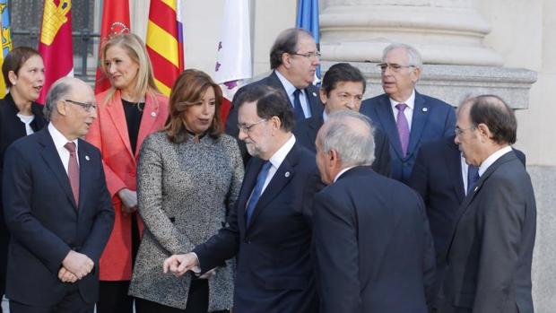 Rajoy llega a la conferencia de presidentes celebrada el pasado mes de enero