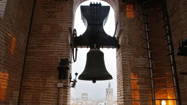Imagen del campanario de la iglesia de San Nicolás de Valencia
