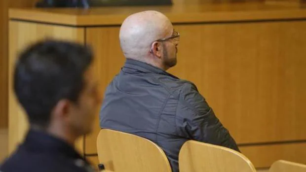El procesado, durante el juicio en la Audiencia de La Coruña