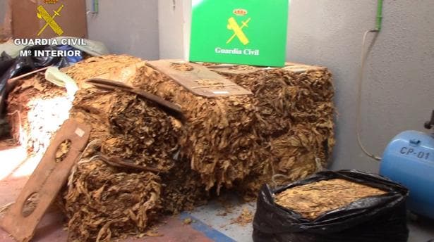 Golpe al contrabando en Toledo: la Guardia Civil interviene más de 6 toneladas de hojas de tabaco