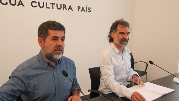 Sànchez y Cuixart, responsables de la ANC y Òmnium Cultural