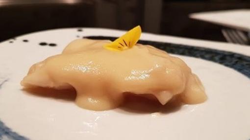 Uno de los platos del exquisito menú degustación del espacio