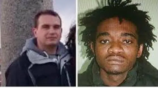La víctima, a la izquierda; a la derecha, el presunto homicida