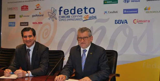 Manuel Madruga, secretario general de Fedeto, y Ángel Felpeto, consejero de Educación, Cultura y Deportes de Castilla-La Mancha