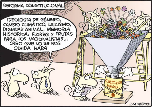 Una viñeta de Nieto sobre la reforma constitucional