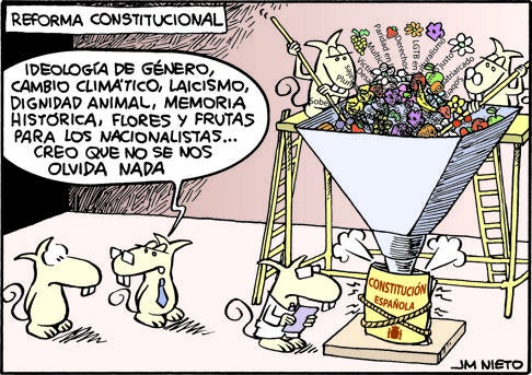 Una viñeta de Nieto sobre la reforma constitucional