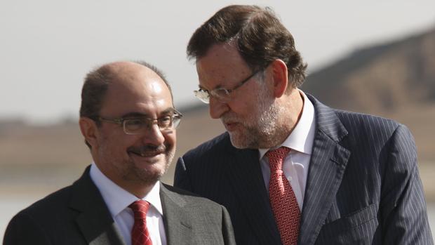 Lambán y Rajoy, en una imagen de archivo