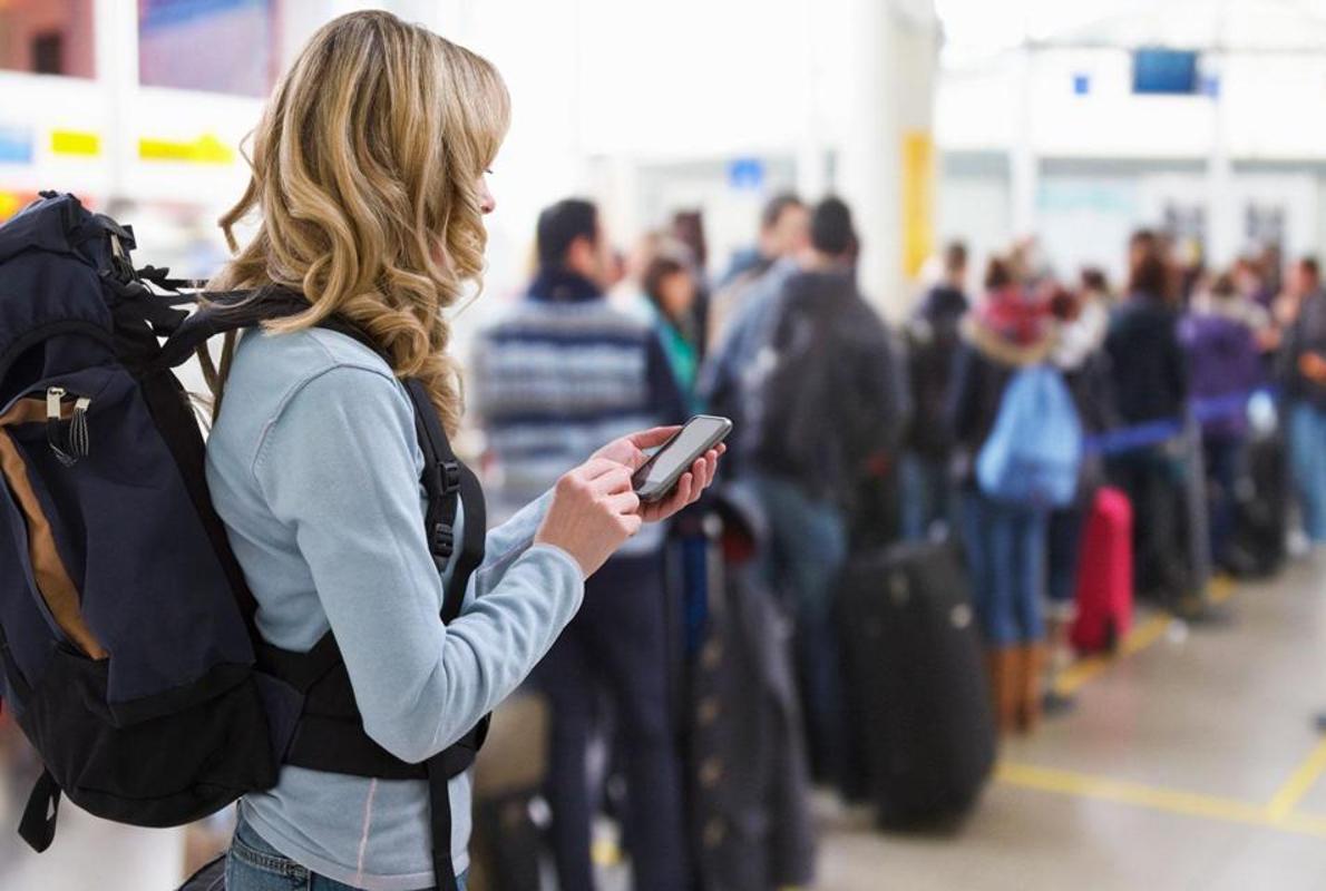 Un control de seguridad en un aeropuerto de Alemania