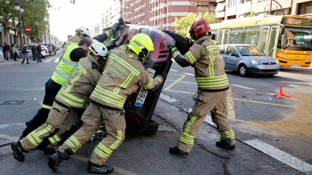 Imagen de uno de los coches implicados en el accidente