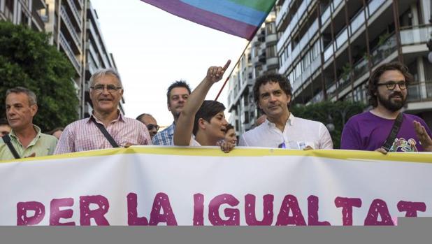 Una manifestación a favor de los derechos LGBTI