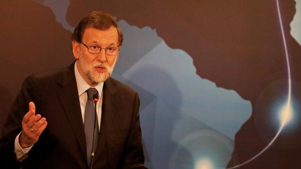 El presidente del Gobierno, Mariano Rajoy, en Sao Paulo