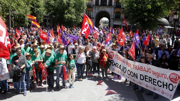 Manifestación en Toledo con motivo del Día del Trabajador