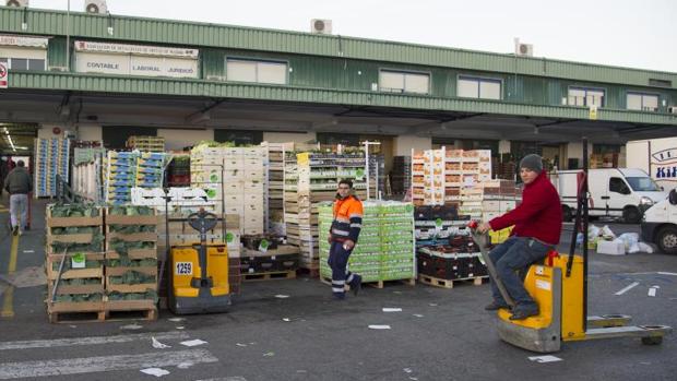 La zona de frutas de Mercamadrid