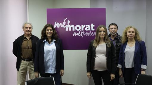 Imagen de archivo de la presentación de la lista Més Morat, Més Podem