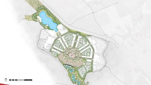 Plano del proyecto de Cordish para Torres de la Alameda