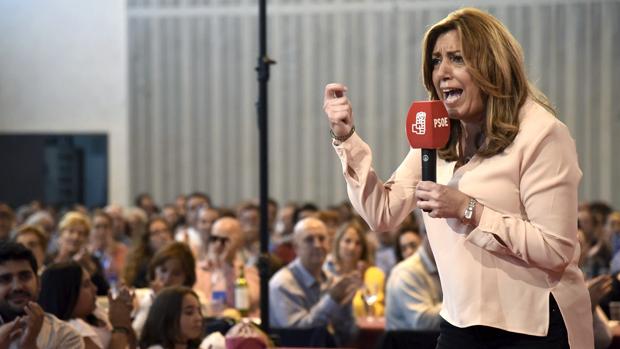 Susana Díaz, presidenta de la Junta de Andalucía y candidata a liderar el PSOE