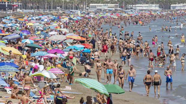 Imagen de asrchivo de la playa de Las Arenas