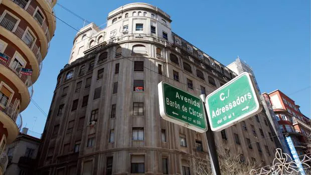 Imagen de archivo de la avenida Barón de Cárcer de Valencia