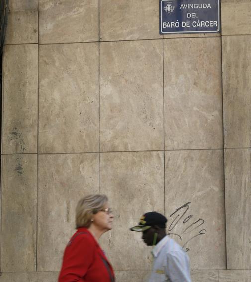 Imagen de la avenida Barón de Cárcer tomada este lunes