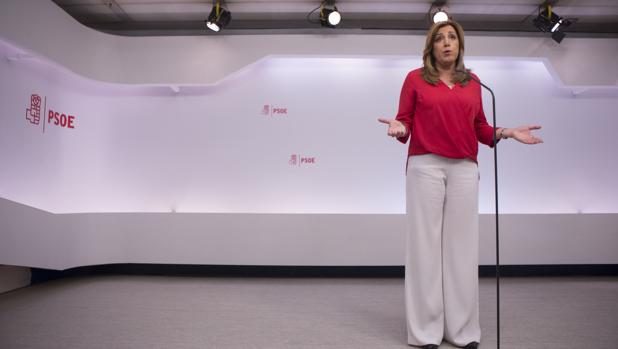 Imagen de Susana Díaz tomada este lunes en Madrid