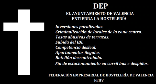 Imagen de la campaña difundida por la patronal de la hostelería de Valencia