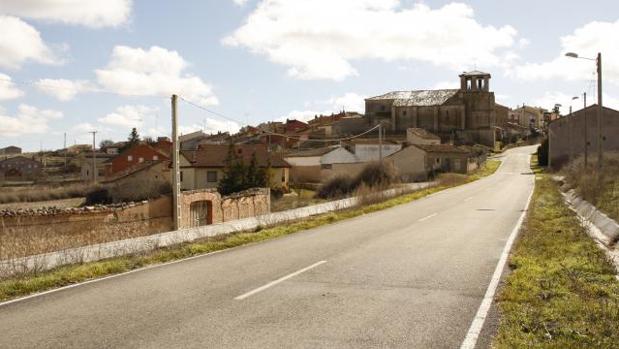 La Guardia Civil en el lugar en el que se ha producido el suceso en la localidad de Villafruela