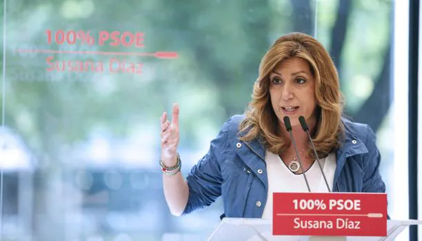 La candidata a las primarias socialistas, Susana Díaz