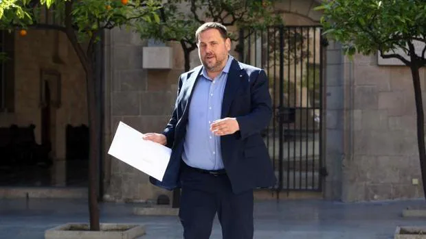 Oriol Junqueras, vicepresidente e la Generalitat, ayer