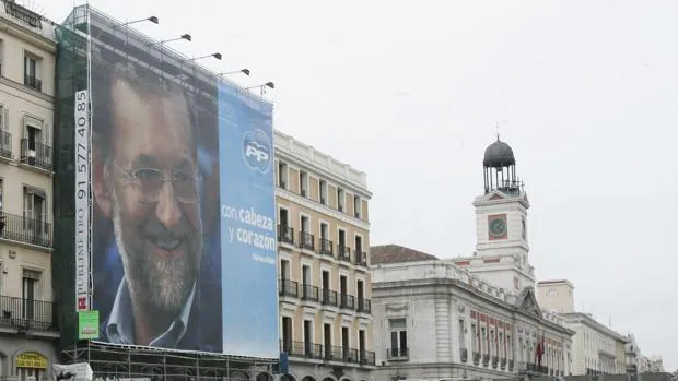 Cartel del PP en Madrid durante la campaña para las elecciones de 2008