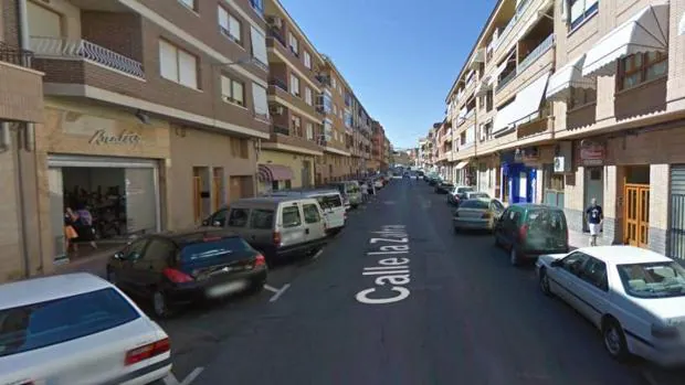 Imagen de la calle Zafra en Caudete, en la provincia de Albacete