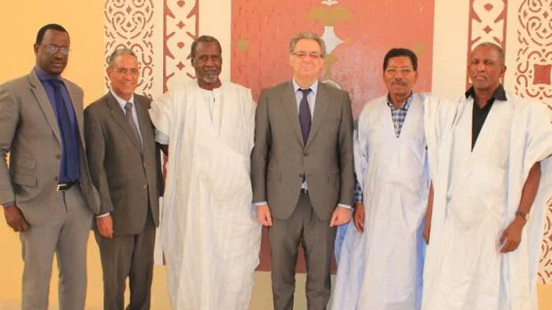 El embajador Torres Dulce en una visita este mes de mayo al Senado de Mauritania