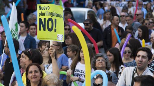 Imagen de la manifestación de este viernes en Alicante