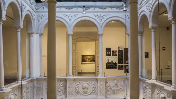 Uno de los bellos rincones del zaragozano Museo Goya de Ibercaja