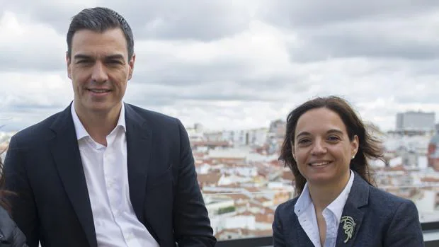 Pedro Sánchez y Sara Hernández